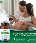 Zazzee Extra Strength Prenatal Dha Vitamins, 3-Month Supply, 500 Mg Dha, 1000 Mg Omega 3 S, 1000 Iu Vitamin D3, Burp Free, No Fis