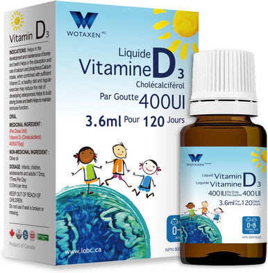 WOTAXEN Liquid Vitamin D3 400IU 3.6ml