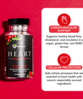 Karamd Heart Guard | Natural Heart Support Supplement | Hawthorn Berry, Magnesium, Nattokinase & Grapeseed Extract | Support Cellular Processes | Non-Gmo, Gluten Free & Vegan Friendly (30 Servings)