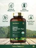 Carlyle Chlorella Blue Green Algae 500Mg | 200 Quick Release Capsules | Non-Gmo, Gluten Free | Tahoe Naturals