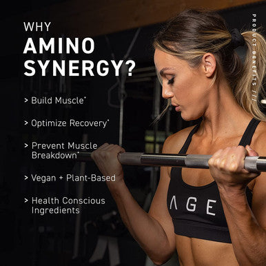 Kaged Muscle Amino Synergy - Vegan BCAA + EAA Powder, Premium Vegan Branched Chain Amino Acid and Essential Amino Acid Supplement with Coconut Water, Raspberry Lemonade, 30 Servings