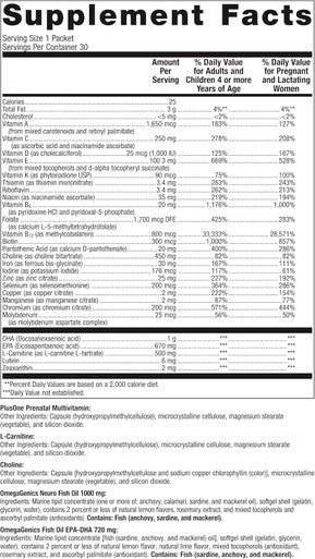 Metagenics PlusOne Daily Prenatal Packs (30 Packets)