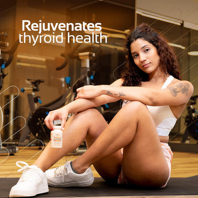 Cognitune Thyroid Support Complex Supplement - Thyroid Support for Women and Men - Boost Energy Focus Metabolism - Iodine Supplements for Thyroid + B12 Selenium Zinc Copper Ashwagandha L-Tyrosine & More