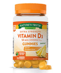 Nature's Truth Vitamin D3 Gummies Vegetarian, Non-GMO, Gluten ,Pineapple Flavor ,70 Count