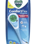Vicks ComfortFlex Digital Thermometer Accurate Color Coded Readings in 8 Seconds Digital Thermometer for Oral Rectal or Under Arm Use
