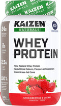 Kaizen Naturals Whey Protein - Strawberries & Cream 840g 840 gram Strawberries & Cream