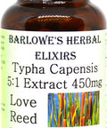 Barlowe's Herbal Elixirs Typha Capensis (Love Reed) 5:1 Extract - 60 450mg VegiCaps - Stearate Free, Bottled in Glass!