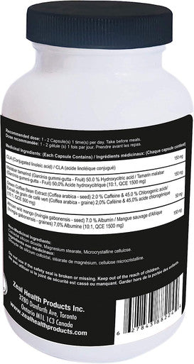Zeal SlimFit, 60 Capsules, 1 Month supply
