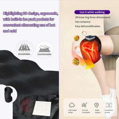 Shoulder Brace, Knee & Elbow Heating Pad Massager Portable Electric Rechargeable For Pain Relief & Deep Tissue Suitable For Men & Women Ideal For Home, Office, Or Trave.