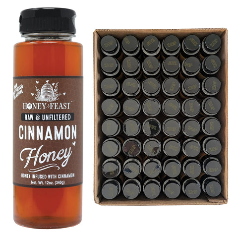 HONEY FEAST New Zealand Manuka Infused Honey with Propolis 12oz - Raw Manuka Honey, Patent Pending Formula, MGO182 Rating, Manuka Honey New Zealand