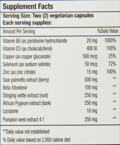 Bio Nutrition Prostate Wellness Vegi-Caps, 60 Count