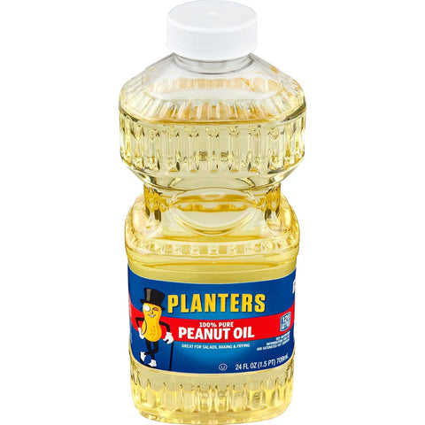 PLANTERS Peanut Oil for Cooking - Ideal Peanut Oil for Deep Frying and Cooking, 24 oz
