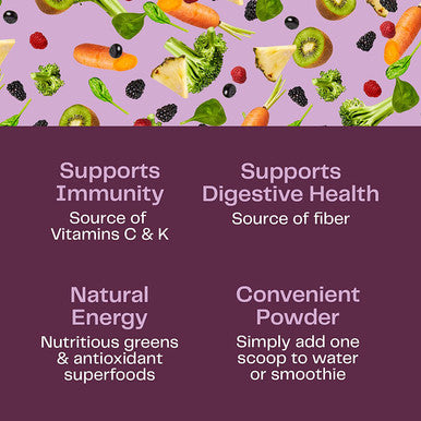 Amazing Grass Greens Blend Antioxidant: Super Greens Powder with Spirulina, Beet Root Powder,Elderberry & Probiotics, Sweet Berry, 100 Servings (Packaging May Vary)
