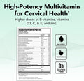 Theralogix ProCerv HP High-Potency Multivitamin - 90-Day Supply - Support for Women & Men - Immune Support Supplement - Includes Vitamin B Vitamin C Vitamin D & Zinc - NSF - 270 Capsules