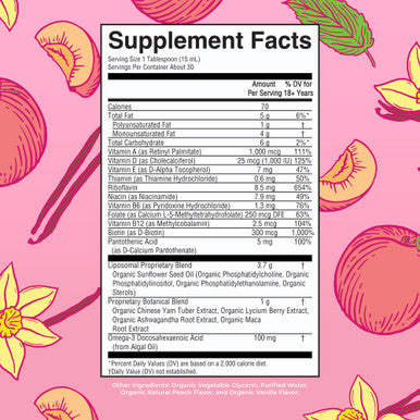 Maryruth's Organic Women's Multivitamin Liposomal Sugar Womens Multivitamin 1522 Fl Oz