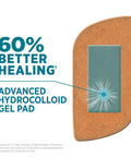 Band-Aid Brand Pro Heal Adhesive Bandages With Hydrocolloid Gel Pads, Large Clinically Tested Waterproof Bandages For Better Healing Of Minor Wounds, Sterile First Aid Bandages, 5 Ct