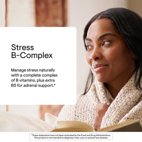 Thorne - Stress B-Complex - Vitamins B2 B6 B12 & Folate In Highly-Absorbable And Active Forms - Extra Vitamin B5 For Adrenal Support Stress Management & Immune Function 60 Servings