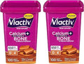 Viactiv Max Formula Calcium +Vitamin D3 Supplement for Bone Health Rich Caramel 100 Soft Chews 2 Pack