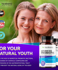 Advanced Probiotic Caps Dietary Supplement Capsules, Supports Intestinal Health Digestion, Immune System Support, Non-GMO, Gluten-Free, 60 Veg Caps