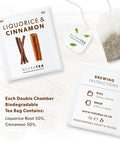 Nutra Tea - Liquorice & Cinnamon Tea | Licorice Tea | Cinnamon Tea - 20 Tea Bags - Herbal Tea - (1 Pack)