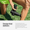 Hyperice Hypervolt Go 2 in Black - Featuring Quiet Glide Technology - Handheld Percussion Massage Gun | 3 Speeds 2 Interchangeable Heads | Helps Relieve Sore Muscles and Stiffness | FSA-HSA Eligible