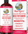 Maryruth Organics Daily Liquid Multivitamin for Women Men & Kids and Gray Guard Liposomal 2-Pack Bundle for Immune Support Metabolism Skin Health Natural Hair Color and Overall Health Vegan & Non-GMO