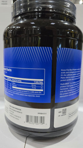 Designs for Sport Beef Protein Powder - NSF Certified for Sport Hydrolyzed Protein - Highly Absorbable with Amino Acids & Collagen Precursors - Bone Broth Protein for Athletes (Vanilla 30 Servings)