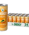 V8 Energy Strawberry Banana Juice Energy Drink, 8 fl oz Can (24 Pack)