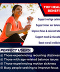 Aumeto Vertigo Support Complex with Ginkgo Biloba Chamomile Ginger Vitamin D3 B12 - Advanced 14-in-1 Formula for Spinning Dizziness Inner Ear Balance - Made in The USA