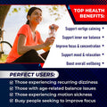 Aumeto Vertigo Support Complex with Ginkgo Biloba Chamomile Ginger Vitamin D3 B12 - Advanced 14-in-1 Formula for Spinning Dizziness Inner Ear Balance - Made in The USA