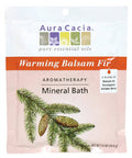 Aura Cacia Aromatherapy Mineral Bath Warming Balsam Fir 2.5 ounce packet Pack of 3