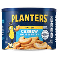 PLANTERS Lightly Salted Cashews, Cashew Halves & Pieces, Plant-Based Protein, 8 Oz Canister, Great Party Snack