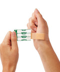 Curad Quick Strip Plastic Sterile Adhesive Bandages with Fast Application 1" x 3" Box of 100
