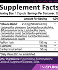 Built Nature Probiotics For Women 50 Billion Cfu, 9 Probiotic Strains With Prebiotics, Cranberry & D-Mannose, Digestive, Immune, Vaginal & Urinary Health, Shelf Stable, Delayed Release, 30 Veggie Capsules