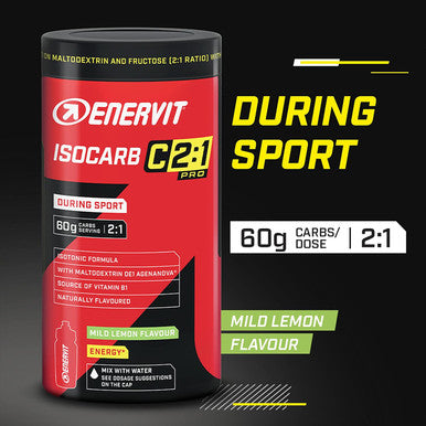 Enervit Isocarb 2:1 Drink Mix Lemon 14 Servings