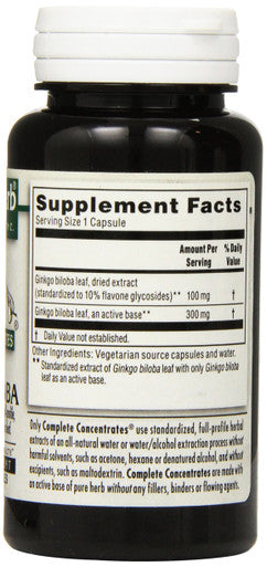 Kroeger Herb Ginkgo Biloba Vegetarian Capsules, 90 Count
