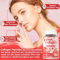 Sugar-Hydrolyzed Collagen Peptide Filled Gummies,Extra Strength 1500Mg Protein Type I,Ii,Iii,V,X With 5000Mcg Biotin Vitamin C A E D3 B6 B12 For Immune Digestion Skin Hair Nails Energy Bone Joint