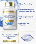Carlyle Astaxanthin 12Mg | 120 Softgels | Supplement From Microalgae | With Coconut Oil | Non-Gmo & Gluten Free