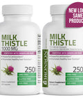 Bronson Milk Thistle Silymarin Marianum & Dandelion Root Liver Health Support, Antioxidant Support, Detox, 250 Capsules