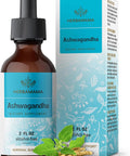 Herbamama Ashwagandha Liquid Drops - Vegan Ashwagandha Root Extract For Calm & Mood Support - Non-Gmo Alcohol & Sugar- Calming Supplement For Adults 28-Day Supply