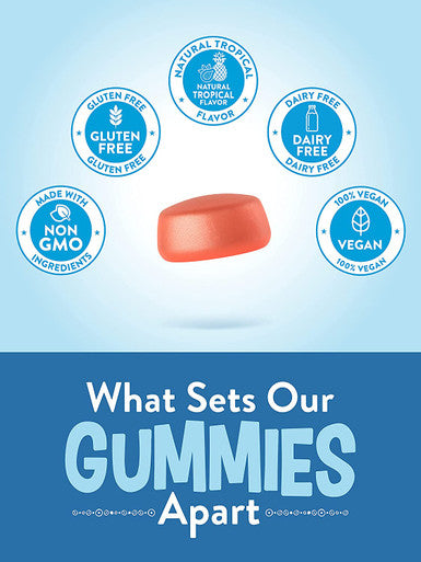 Ashwagandha Gummies | Vegan, Non-GMO, & Gluten | 60 Tropical Flavor Gummies | by Natures Truth