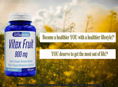 Vitex 900mg 200 Capsules Vitex Chasteberry Supplement for Women Helps to Support Womans Health, Fertility, Hormonal Balance for Women, Menopause Support, and PMS Symptoms