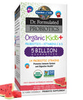 Garden of Life Dr. Formulated Probiotics Organic Kids+ Plus Vitamin C & D - Watermelon - 5 Billion Cfu Gluten Dairy & Soy Free Immune & Digestive Health Supplement No Added Sugar - 30 Chewables