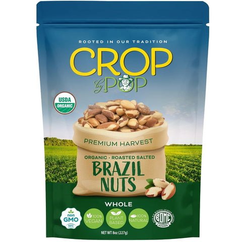 NUT CRAVINGS - Raw Brazil Nuts, Unsalted, No Shell, Whole, (16oz - 1 LB) Packed Fresh in Resealable Bag - Kosher Healthy Snack, Food Assortments