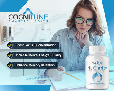 Cognitune NuClarity NuBoost and NuRest Nootropic Stack Bundle