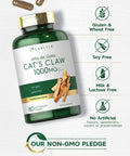 Carlyle Cat'S Claw Capsules 1000Mg | 180 Count | Uncaria Tomentosa | Non-Gmo, Gluten Free Supplement