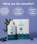 HairZookiÃƒâ€šÃ‚Â® High Strength Biotin Zinc & Selenium Wrapped in Lipids For Maximum Absorption | Alcohol Free Vegan Soy Free Natural Ingredients | Support Hair Skin & Nail (Blueberry 14 Servings)