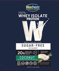 Biochem 100 Whey Isolate Protein 11.2 oz Sugar Coconut 20g Vegetarian Protein KetoFriendly Amino Acids May Help Support Immune System Easy to Mix Magnesium