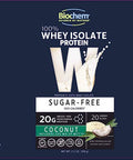 Biochem 100% Whey Isolate Protein - 11.2 oz - Sugar Free Coconut - 20g Vegetarian Protein - Keto-Friendly - Amino Acids - May Help Support Immune System - Easy to Mix - Magnesium