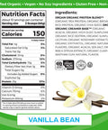 Orgain Organic Vegan Protein Powder, Vanilla Bean - 21g of Plant Based Protein, Low Net Carbs, Non Dairy, Gluten Free, Lactose Free, No Sugar Added, Soy Free, Kosher, 1.02 Pound (Packaging May Vary)